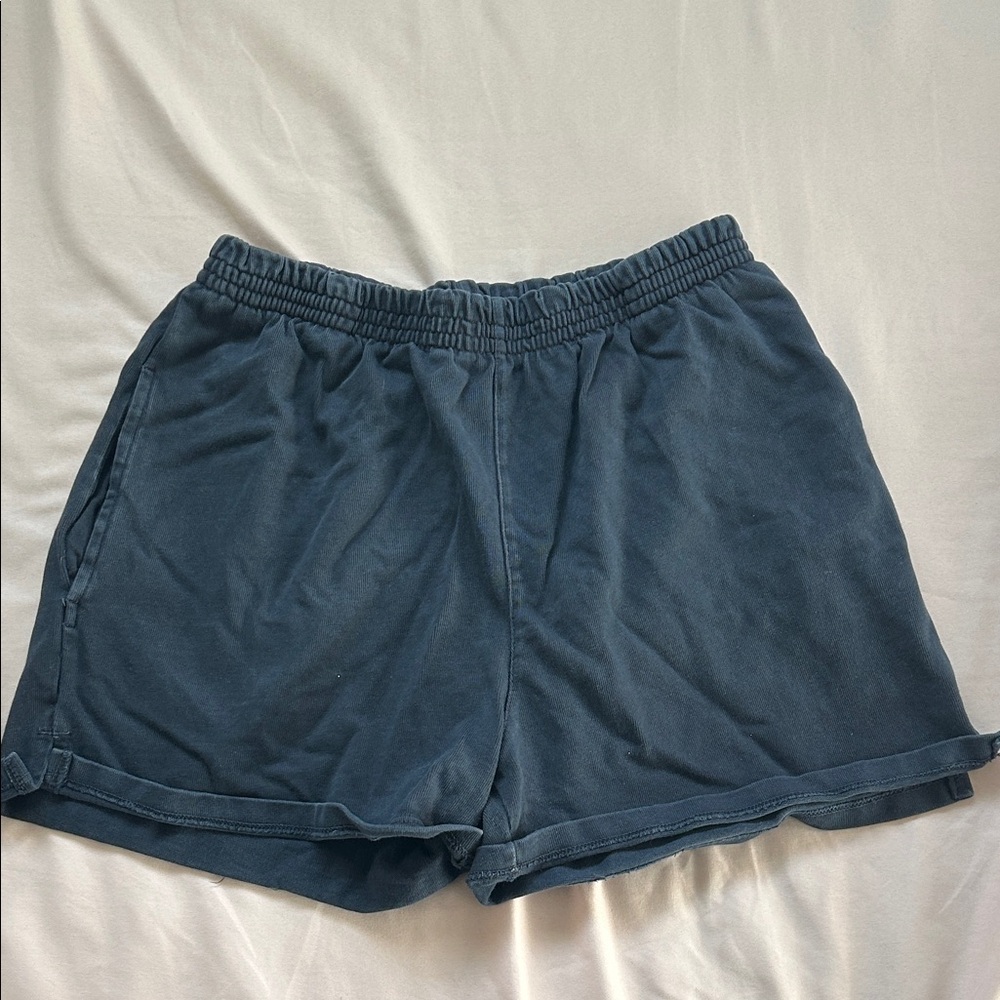 Brandy Melville Dark Blue Elastic Shorts